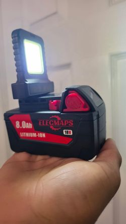 MIlwaukee battery with work light