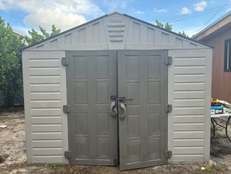 Plastic storage shed 8x10