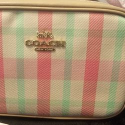  COACH NWT Plaid Crosby Extra Strap