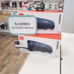 New JBL Charge 5 Bluetooth Speaker - 90 DAY WARRANTY - $1 DOWN - NO CREDIT NEEDED 