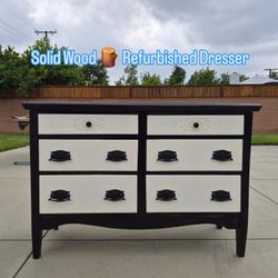 Refurbished Solid Wooden Dresser.