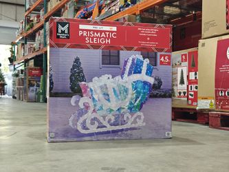 Prismatic Sleigh Christmas Decor