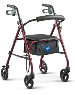 Basic rollators walker with seat brand new already assembled 350l lb capacity $60 firm FIRM. IF STILL UP STILL AVAILABLE