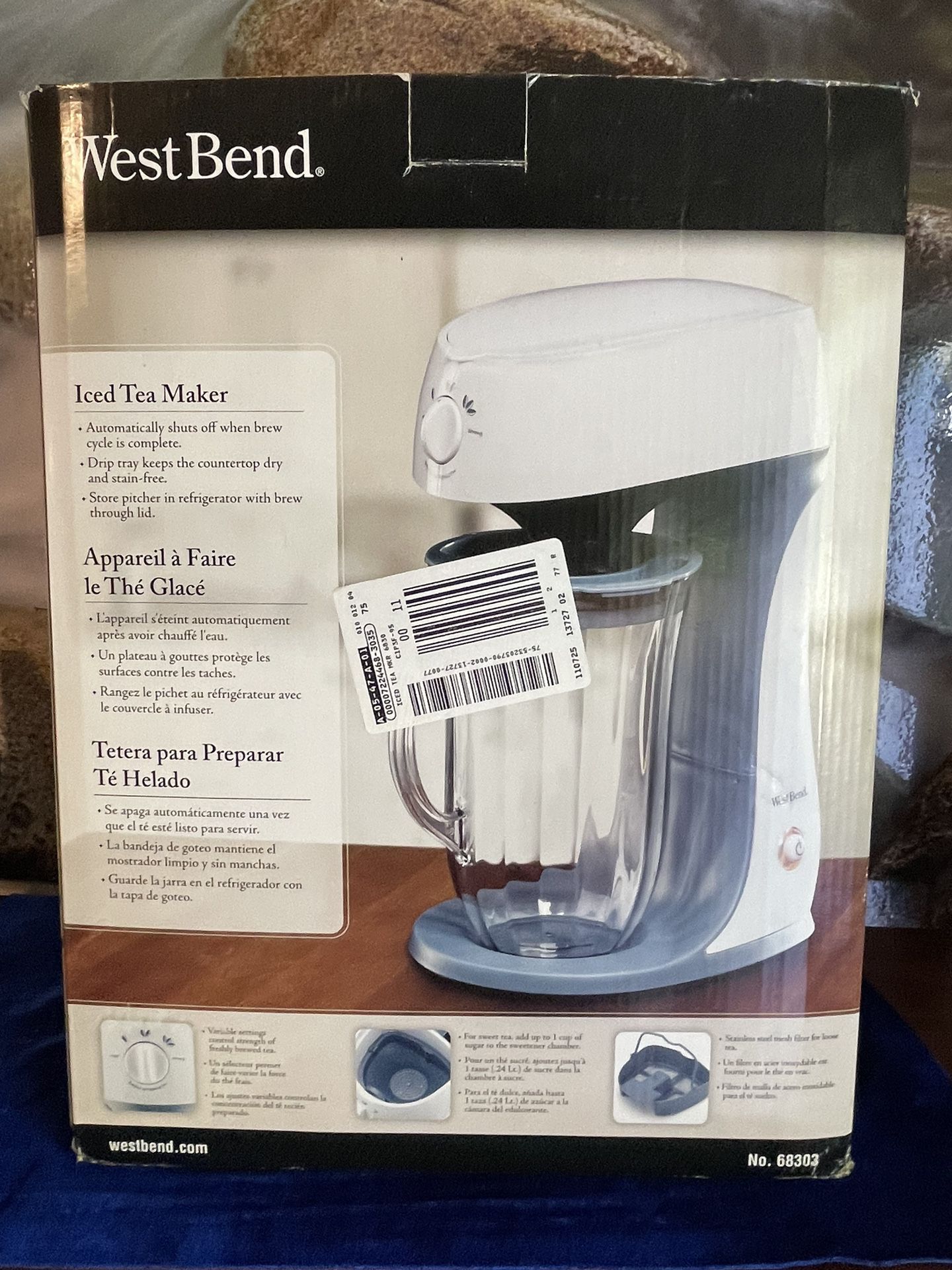 New West Bend 2.7-Quart iced tea maker, White never unpacked. All proceeds  go towards my cancer treatment and recovery. Thank you and god bless for  Sale in North East, MD - OfferUp