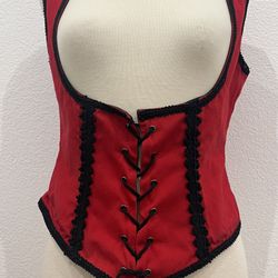 The Pyramid Collection Red Renaissance/Goth Underbust Corset