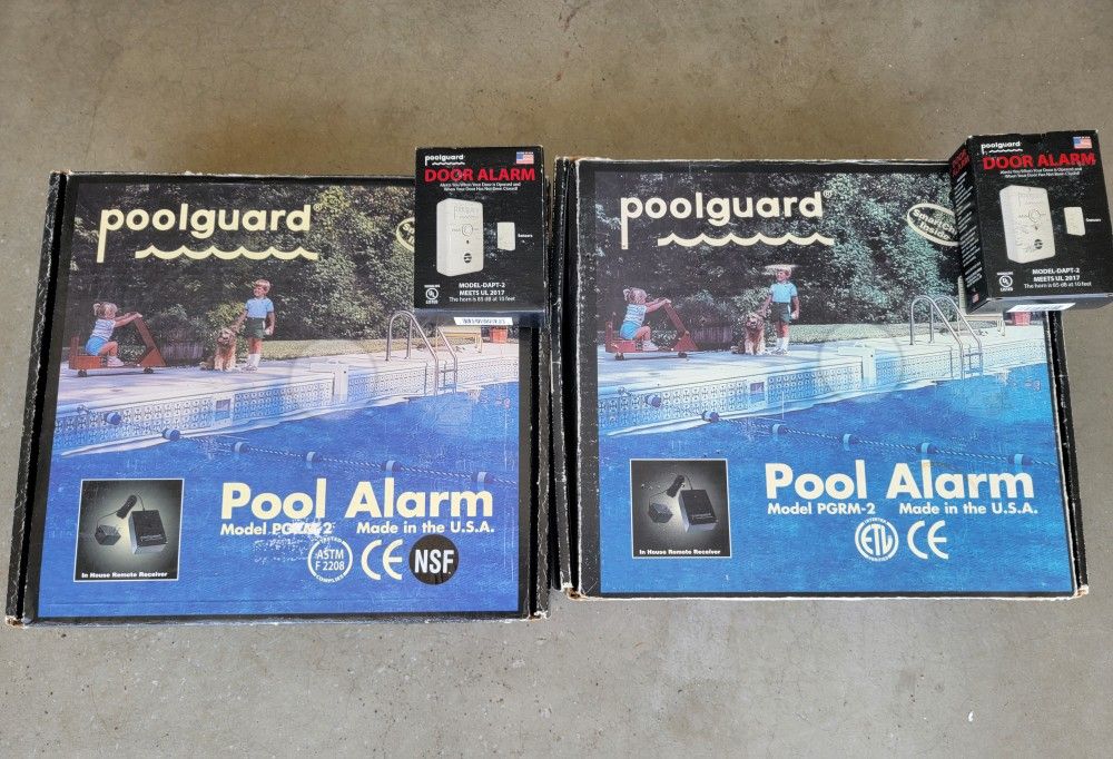 2 Pool Alarm Kits And 2 Door Alarms