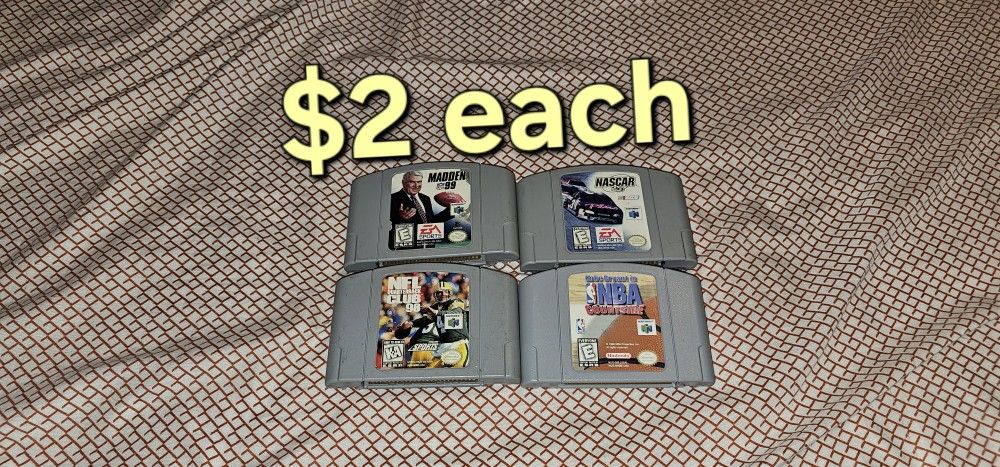 N64 Nintendo 64 Games $2 Each