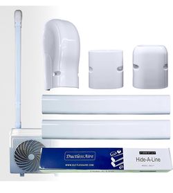 Mini Split Line Set Cover Kit, 3" W 7.5 Ft