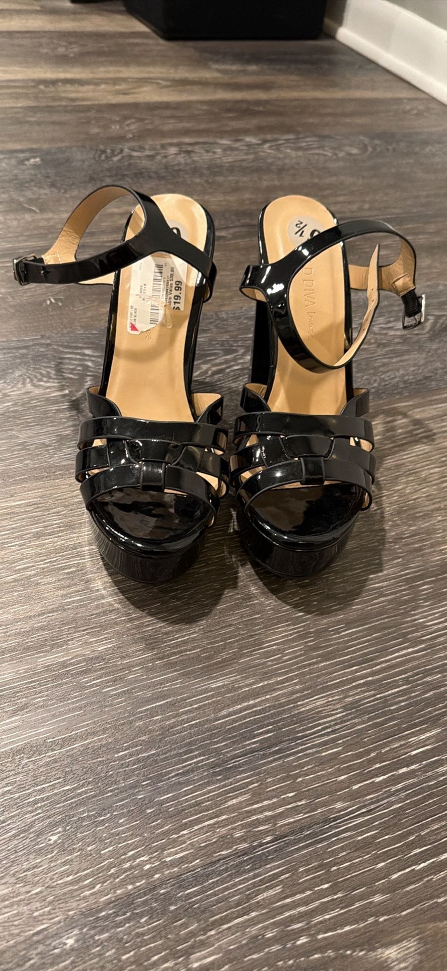 Patent Leather Block Heels
