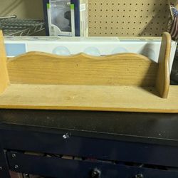 Wooden Wall Shelf And Key hooks