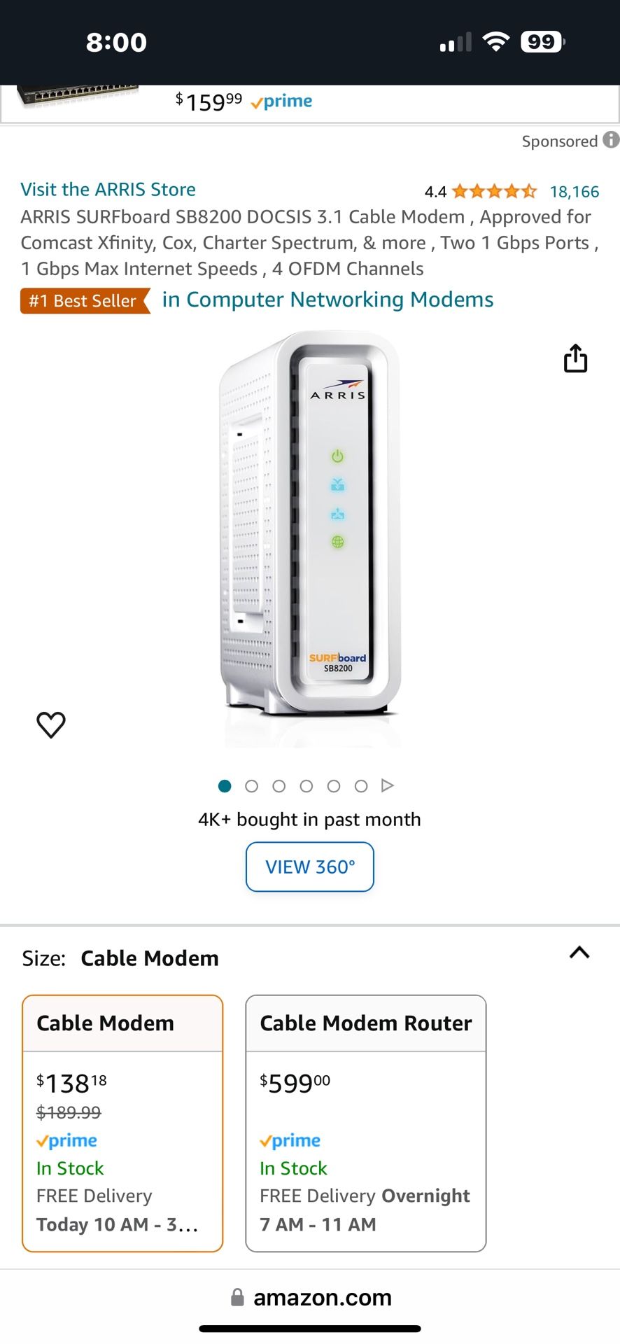 Arris Surfboard Modem