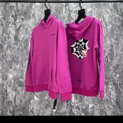 Pink Chrome Hearts Matty Boys Hoodie Sz S
