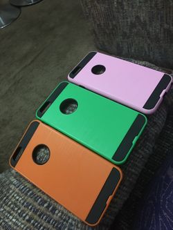 Orange green and pink iPhone 6 Plus or 6s plus Casses