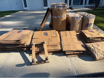 Used moving boxes