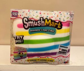 SmushMart Rainbow Layer Cake Squishy Toy