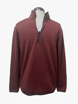 Grand Slam Performance Men’s Burgundy Quarter-Zip Pullover – Size M