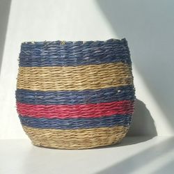 Rattan Bamboo Woven Wicker Design Plant Pot/ Plant Planter/ Flower Pot Basket Patio Garden 