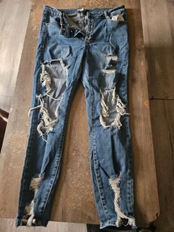 Ripped jeans size 16
