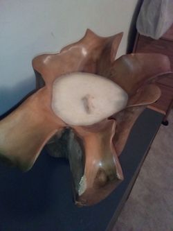 Hand Carved, Hand-made Custom Made Wooden Candle (Unused )