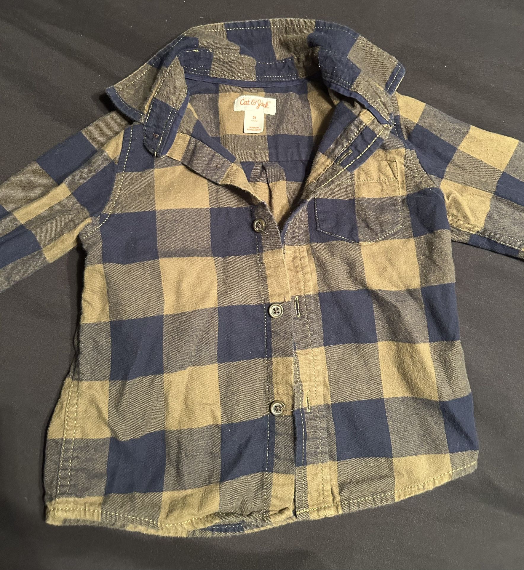 Toddler Plaid Button Up Shirt