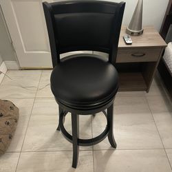 Black Single Barstool