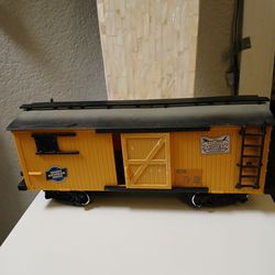 G Scale fine flour yellow box car model