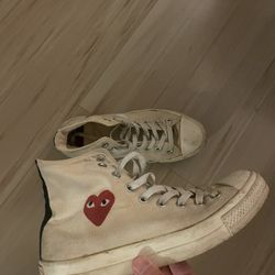 Comme Des Garcon Chucks Converse High Top Sz 8