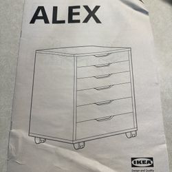 IKEA Alex 6 Drawer Unit