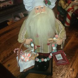 Santa Claus Christmas Decoration Figure Cooking Baking Statue 