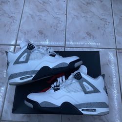 Air Jordan 4s White Cement 