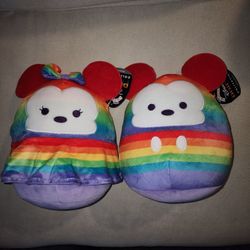 Squishmallow Minnie & Mickie mouse PRIDE Collection