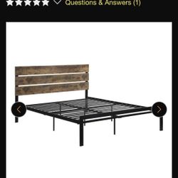 Lazzara Basseri Full-Size Platform Bed Frame 