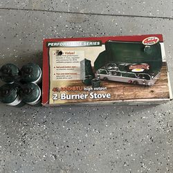 Two burner propane, camping stove
