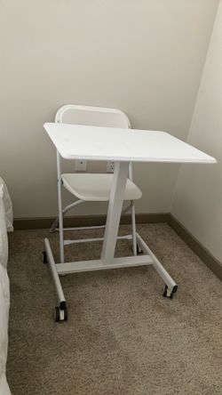 Desk and chair