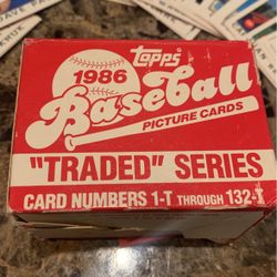 1986 Topps Baseball Cards (Traded Series).
