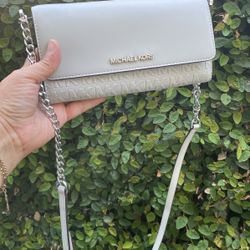 MichaelPurse Kors Gray Wallet And Crossbody 
