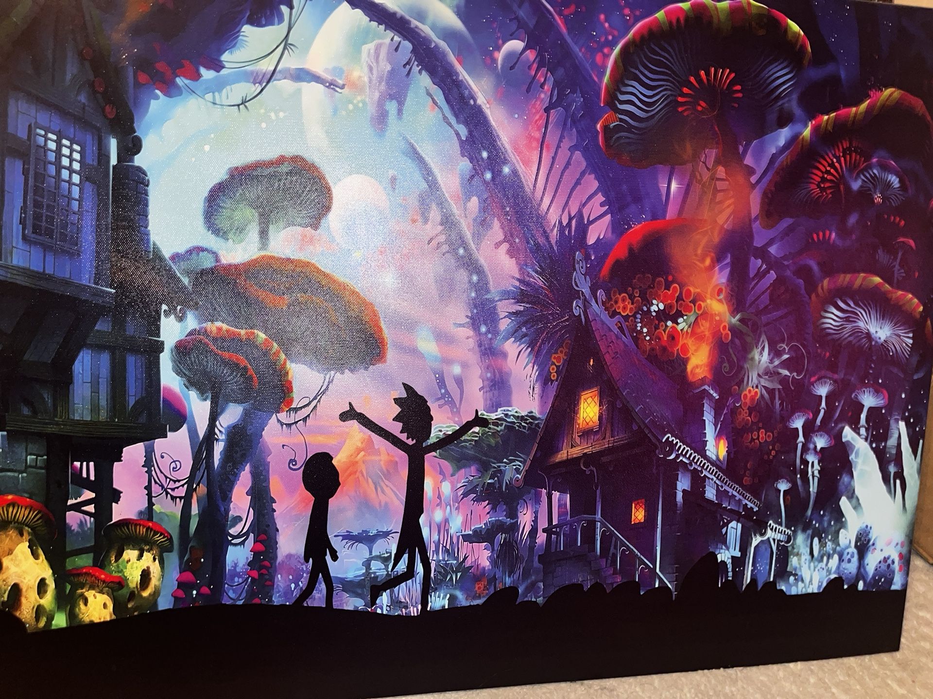 Rick and Morty Canvas Painting