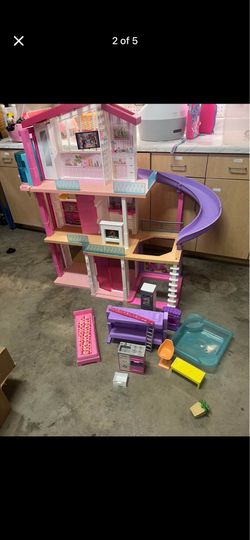 Barbie DreamHouse Dollhouse with Elevator, Slide & Furniture – Great Condition