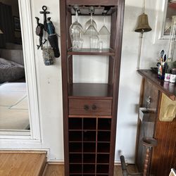 Wine and glass stand