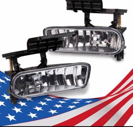 Fog Light Assembly Driver & Passenger  Side Fit for 1 Chevy Silverado 15 00 2500/01-02 Silverado 1500HD 2500HD 3500/00-06 Tahoe Suburban 1500 