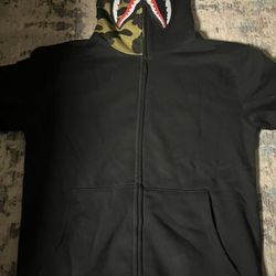 BAPE Shark Full Zip Hoodie Camo Hood