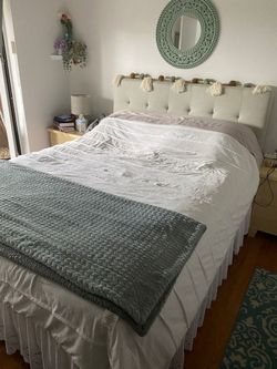 Queen Size Bed With Frame (Barley Used)