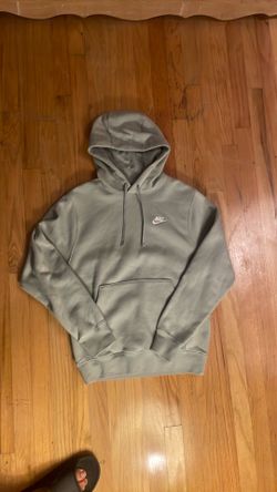 Nike hoodie greenish grey color