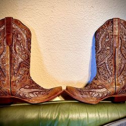 JB DILLON RESERVE COWBOY BOOTS - New, Brown, Size 10