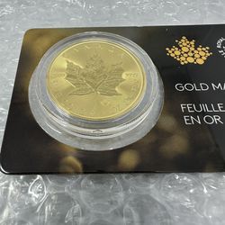 2024 Maple Leaf Canadian Gold Coin 1 Oz