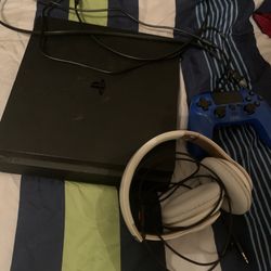 Headset PS4 Slim And Controller 