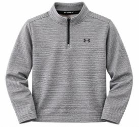 Under Armour Golf Storm Quarter Zip Pullover Men’s XXL Gray Striped Long Sleeve