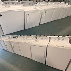 GREAT VARIETY OF TOP LOAD SET W/ELECTRIC DRYER
