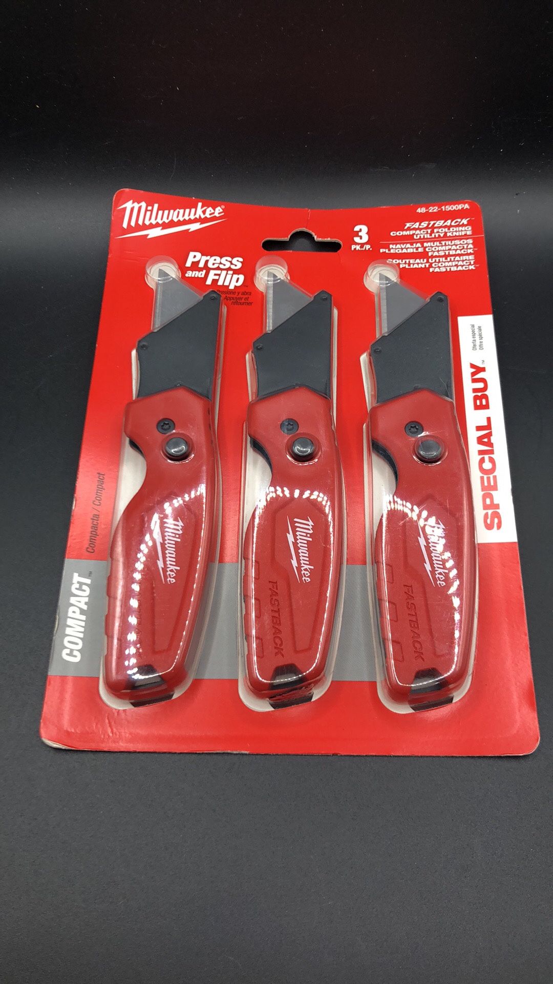 Milwaukee Utility Knife 3-PK New Condition