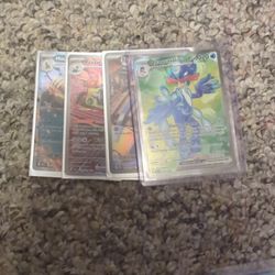 Lot Of 4 Pokemon Cards 